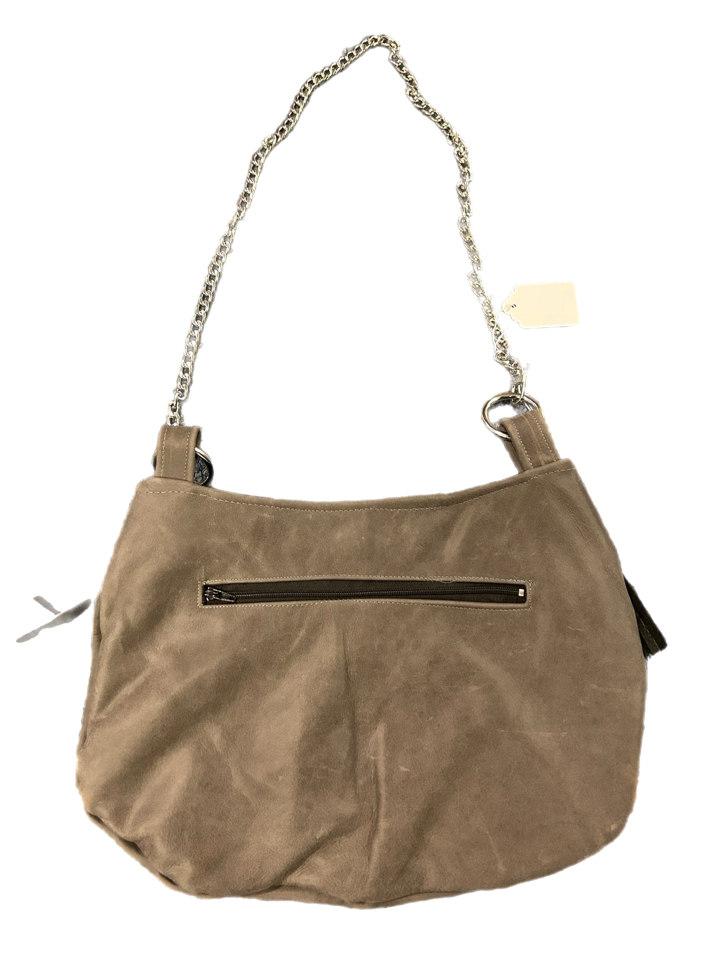 Gray Fringe Purse