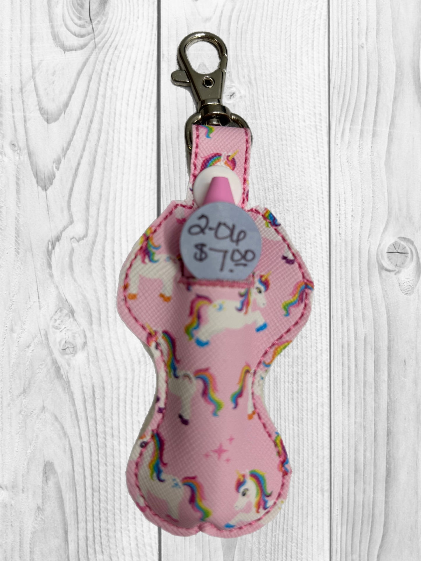 Pink Unicorn Chapstick Holder