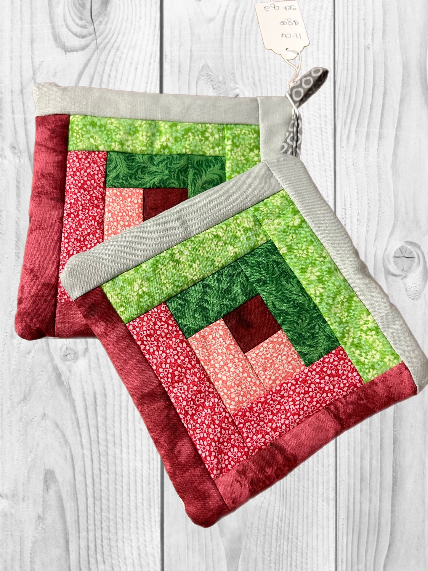 Amish Log Cabin Potholders