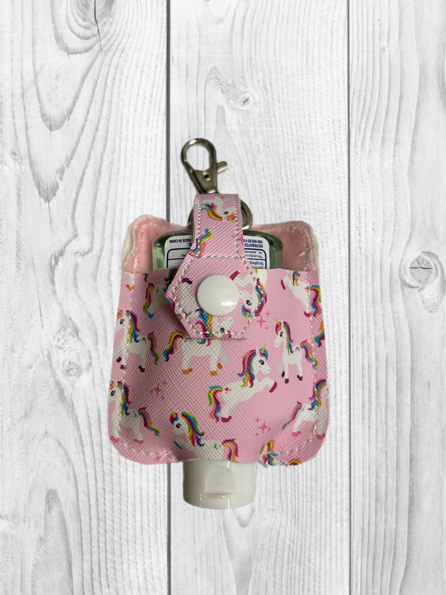 Pink Unicorn Hand Sanitizer Holder