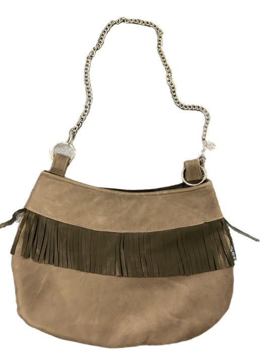 Gray Fringe Purse