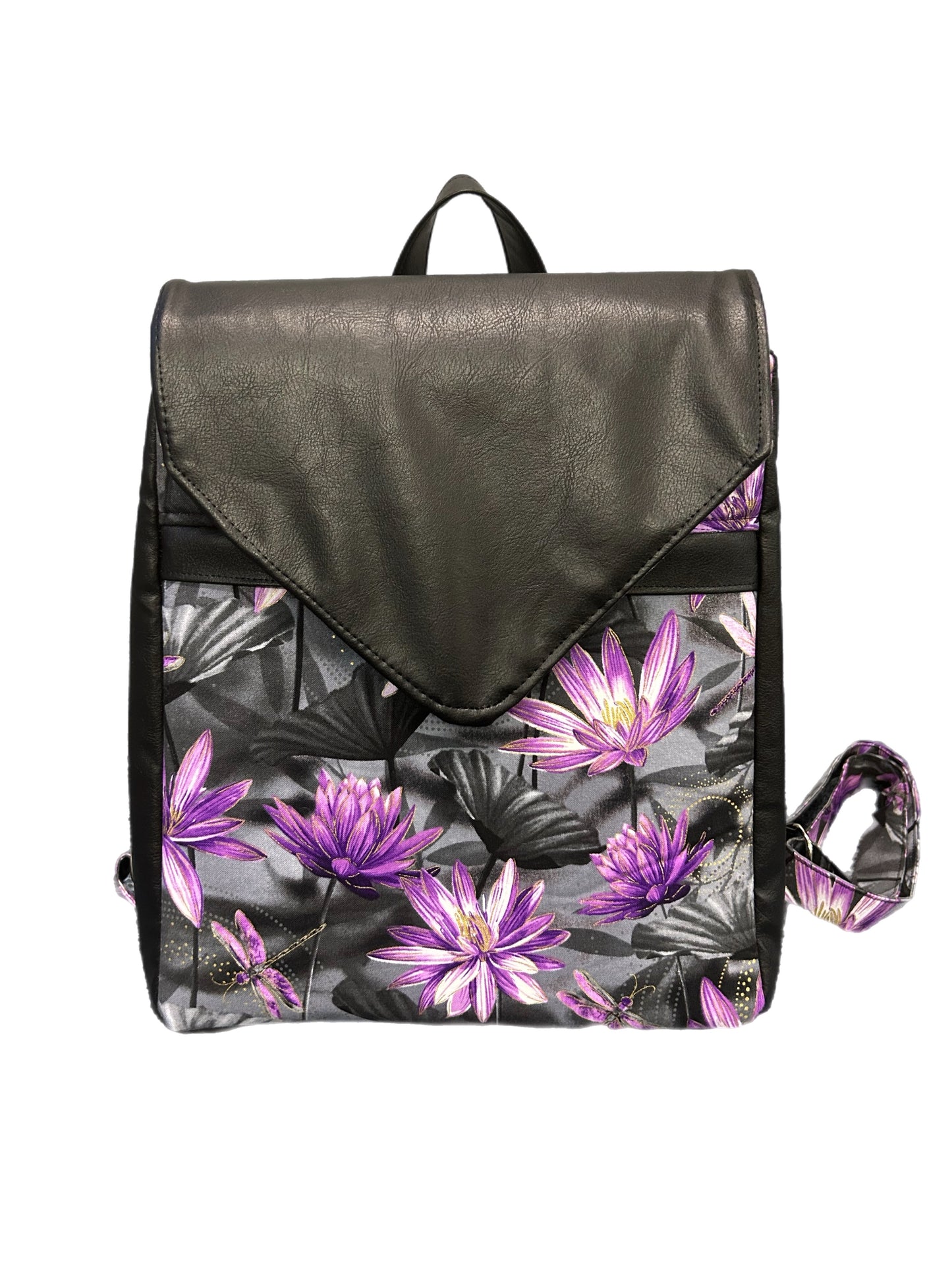 Lilies and Dragonflies Meraki Backpack