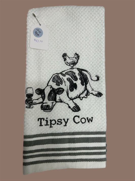 Tipsy Cow Kitchen Towel
